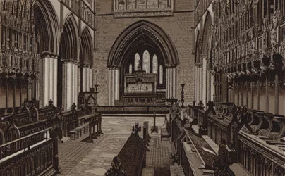 Cathédrale de Chester, le chœur, vue est